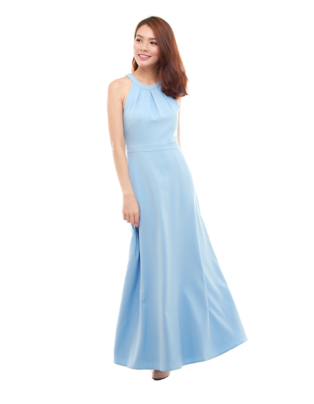 Heather Maxi Dress in Powder Blue